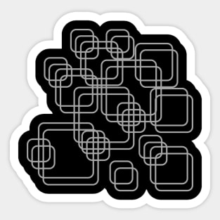 Abstract Geometric Squares : 3D Design Sticker